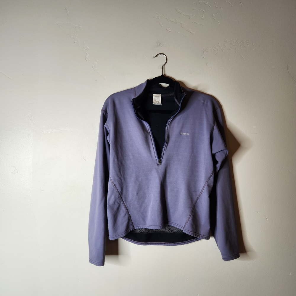 Patagonia Women's Lavender Quarter-Zip Jacket Size Large